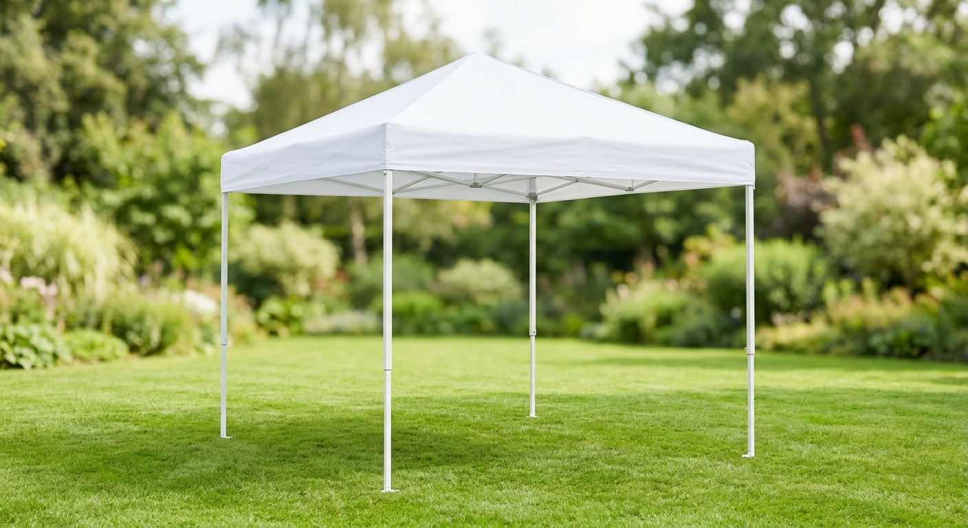 Location de tente pliante / barnum 3×3 (Blanc) en location