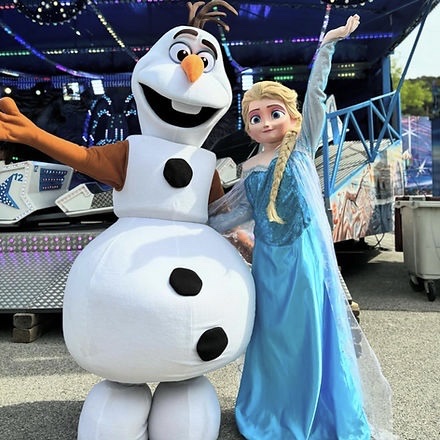 Costume de mascotte Elsa & Olaf
