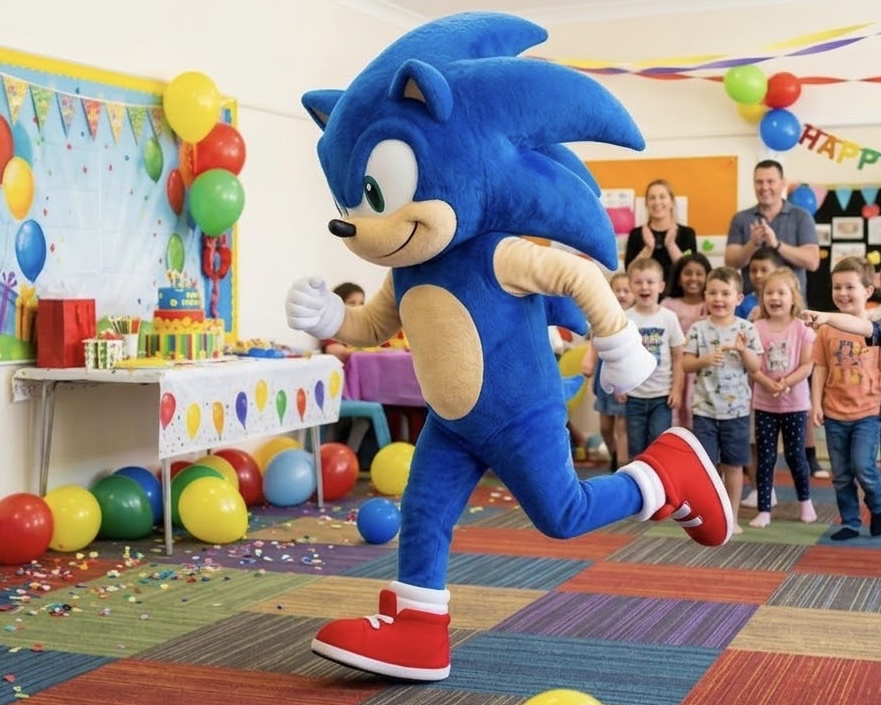 Costume de mascotte Sonic