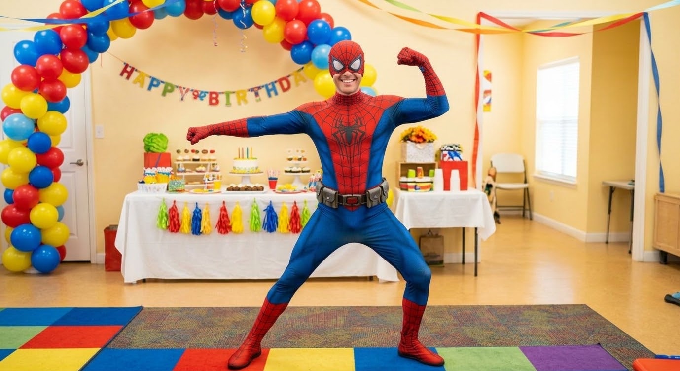 Costume de mascotte Spiderman