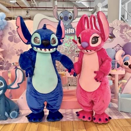 Costume de mascotte Stitch & Angel